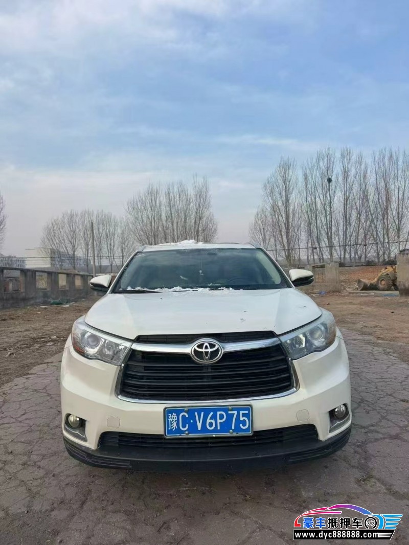 15年丰田汉兰达轿车抵押车出售