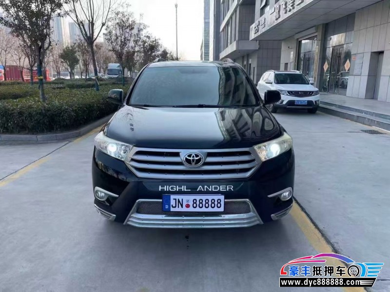 13年丰田汉兰达轿车抵押车出售