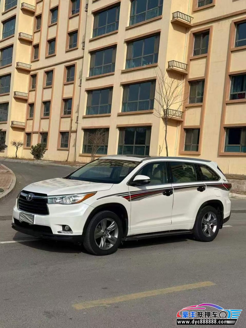 16年丰田汉兰达轿车抵押车出售