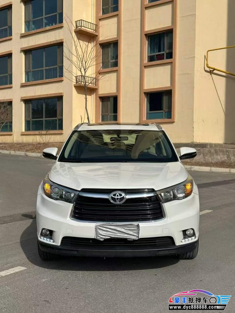 16年丰田汉兰达轿车抵押车出售