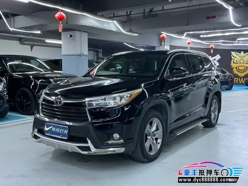 17年丰田汉兰达轿车抵押车出售