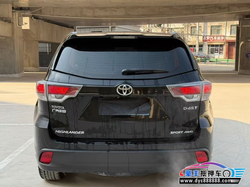 16年丰田汉兰达轿车抵押车出售