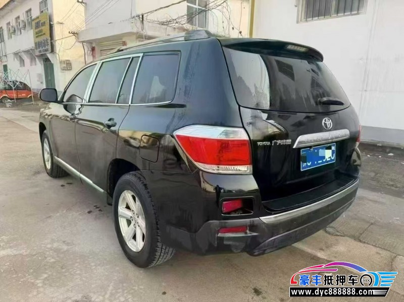 14年丰田汉兰达轿车抵押车出售