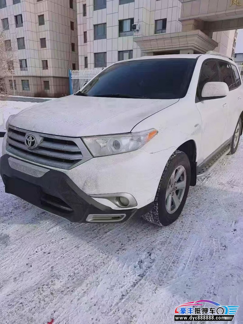 14年丰田汉兰达轿车抵押车出售