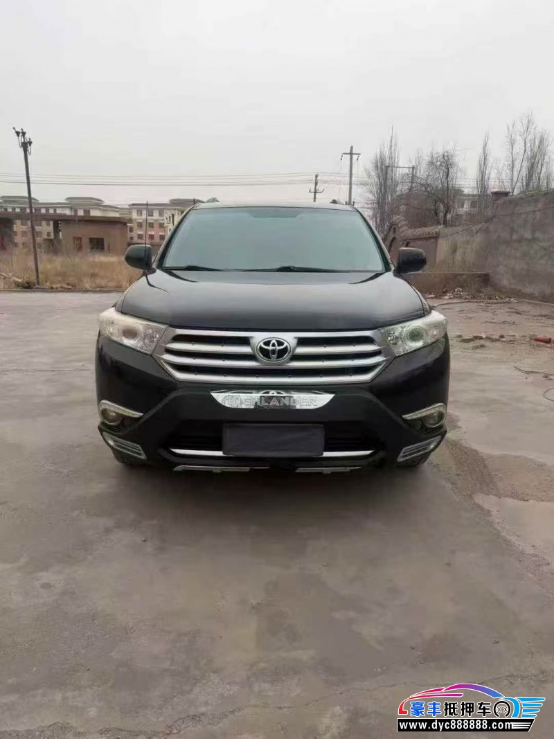 抵押车出售14年丰田汉兰达轿车