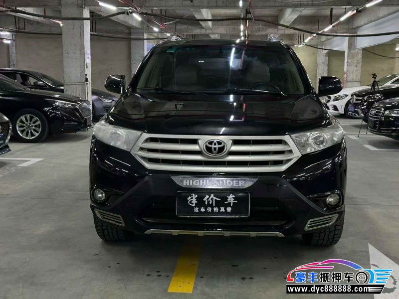 13年丰田汉兰达轿车抵押车出售