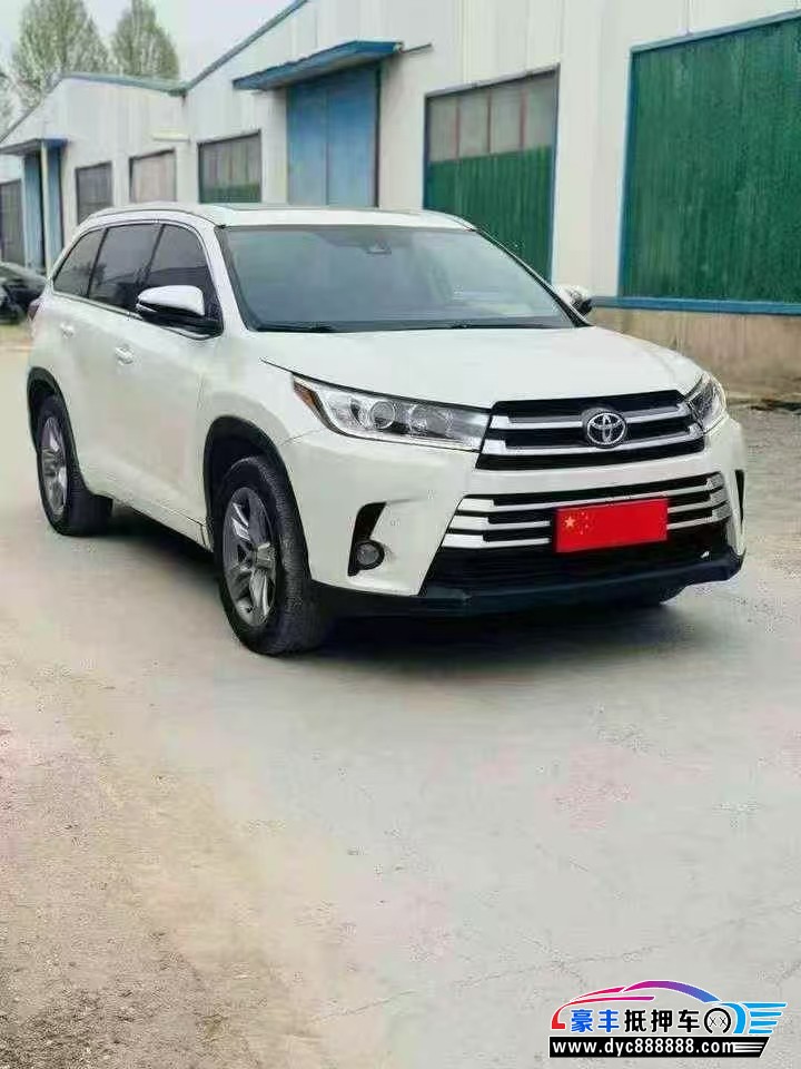 19年丰田汉兰达轿车抵押车出售