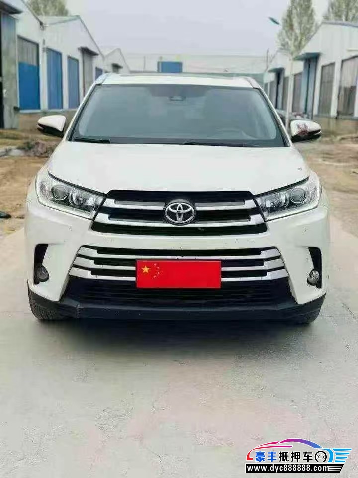 19年丰田汉兰达轿车抵押车出售