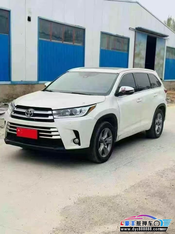 19年丰田汉兰达轿车抵押车出售