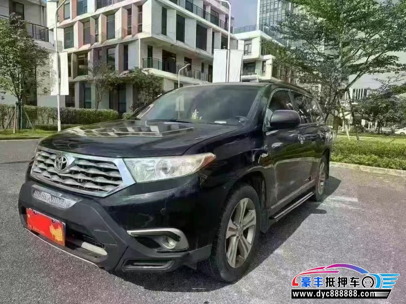 13年丰田汉兰达轿车抵押车出售