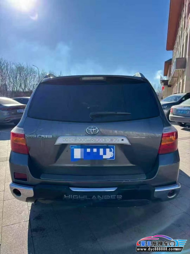 10年丰田汉兰达轿车抵押车出售