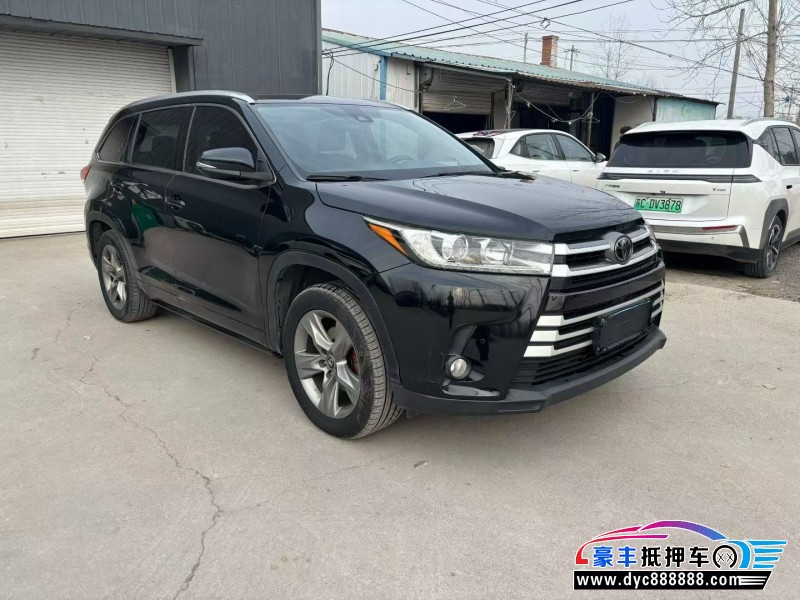 19年丰田汉兰达SUV抵押车出售