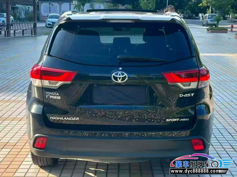 19年丰田汉兰达轿车抵押车出售