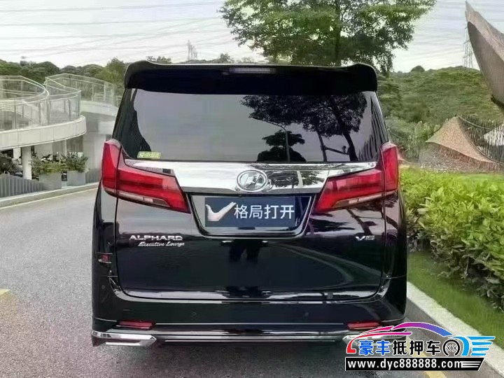 19年丰田埃尔法轿车抵押车出售