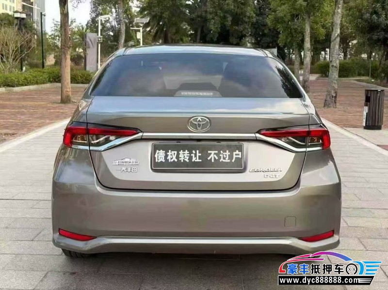 23年丰田卡罗拉轿车抵押车出售