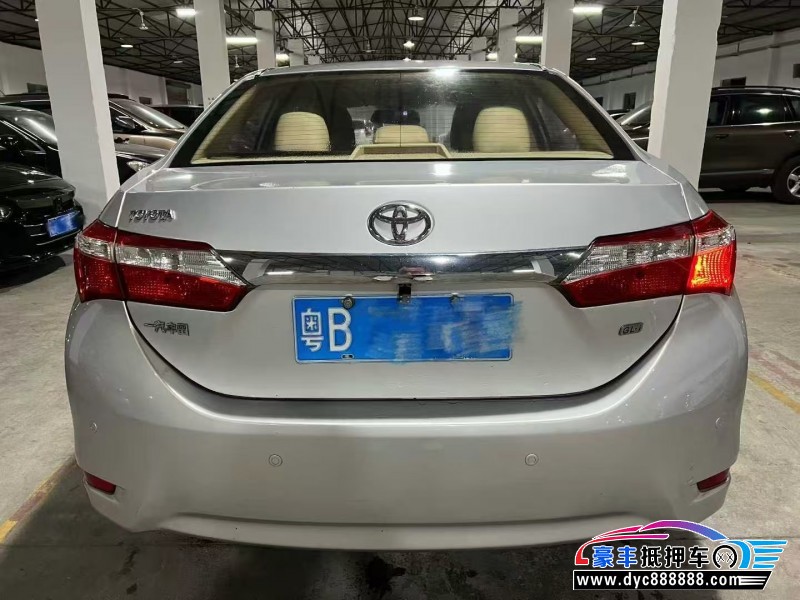 14年丰田卡罗拉轿车抵押车出售