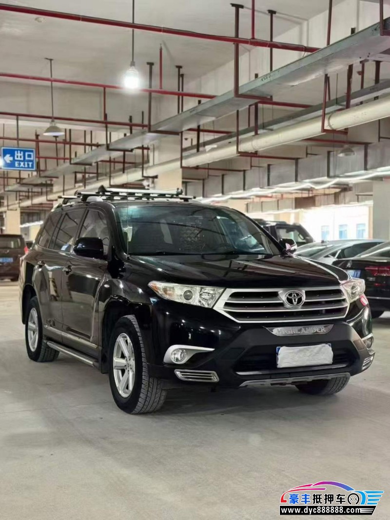 15年丰田汉兰达轿车抵押车出售