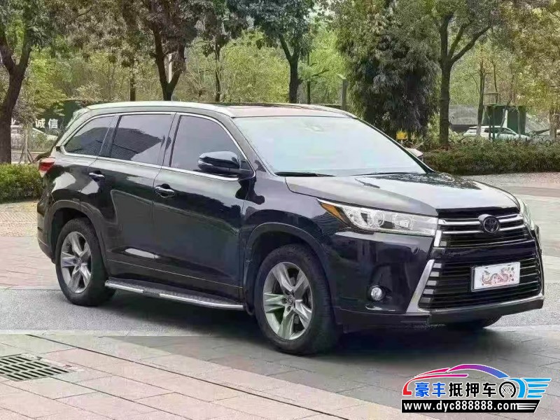 19年丰田汉兰达轿车抵押车出售