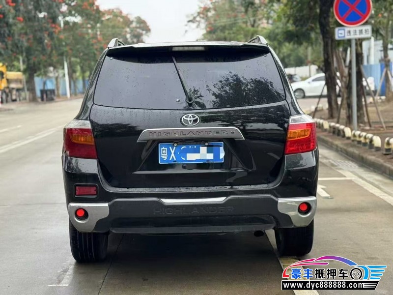 11年丰田汉兰达轿车抵押车出售