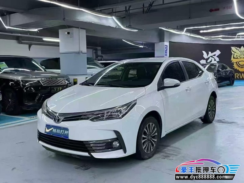 19年丰田卡罗拉轿车抵押车出售