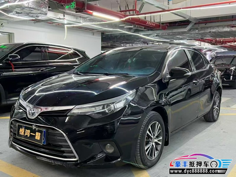 16年丰田雷凌轿车抵押车出售