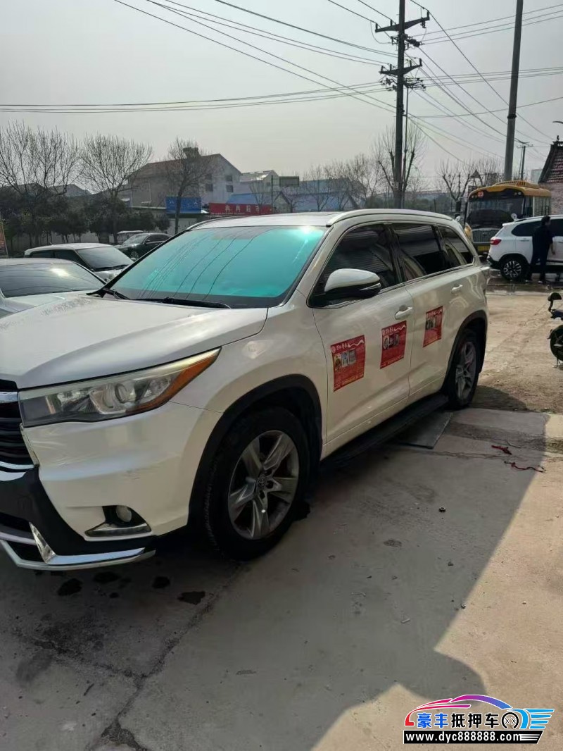 16年丰田汉兰达轿车抵押车出售