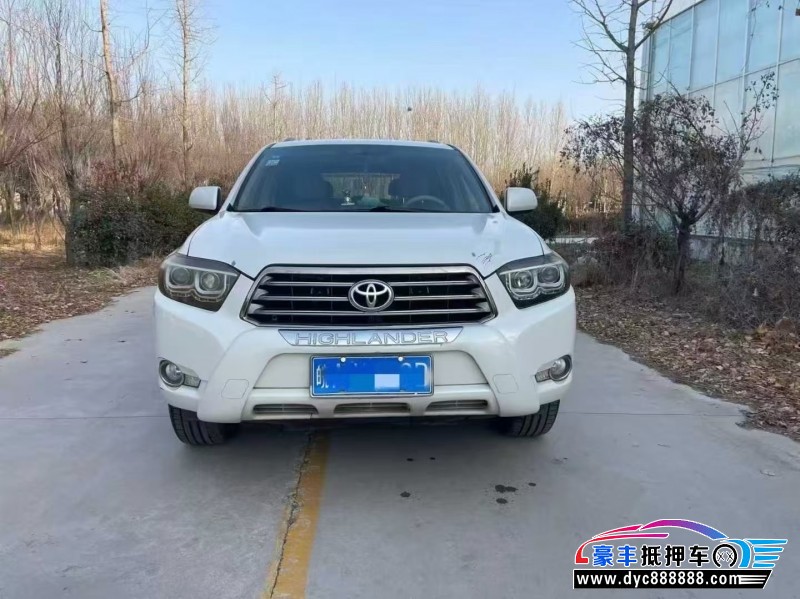 抵押车出售12年丰田汉兰达轿车