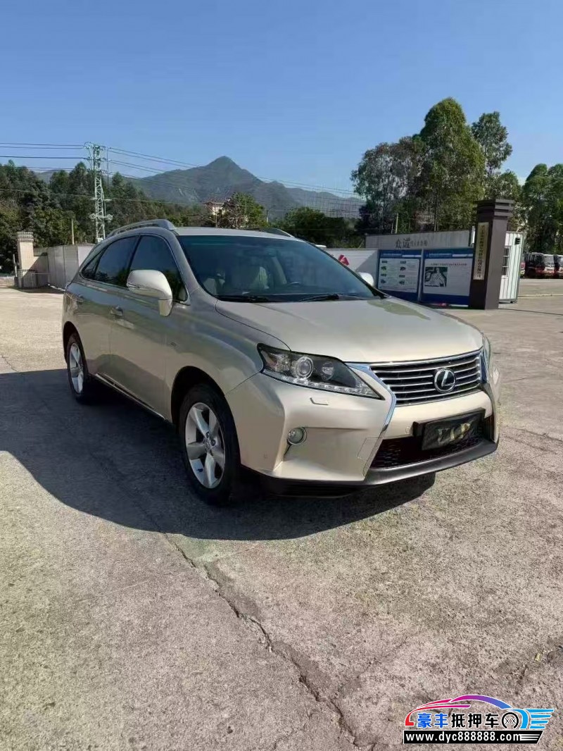 12年雷克萨斯RX轿车抵押车出售