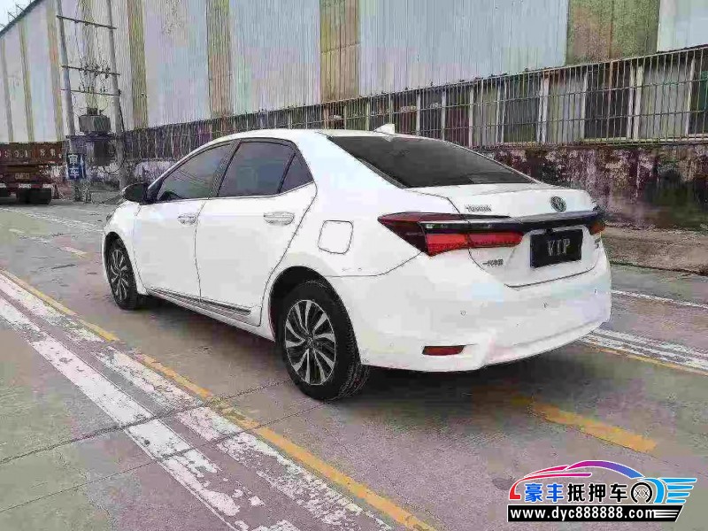 19年丰田卡罗拉轿车抵押车出售