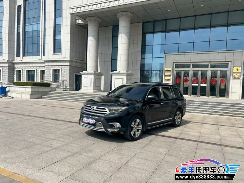 13年丰田汉兰达轿车抵押车出售