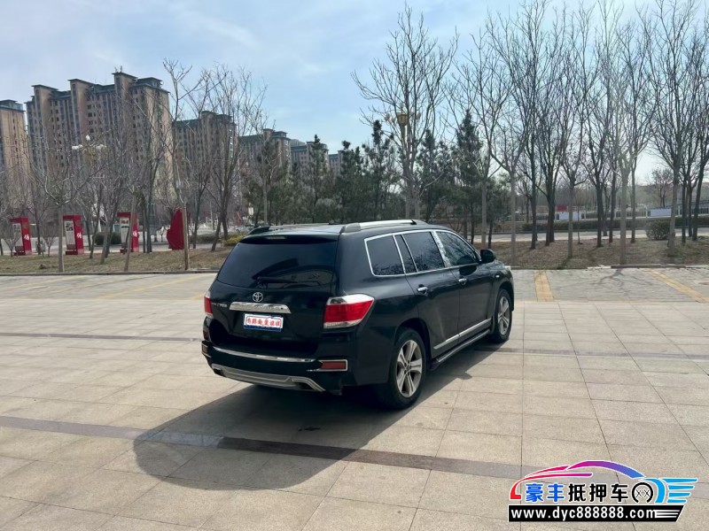 13年丰田汉兰达轿车抵押车出售