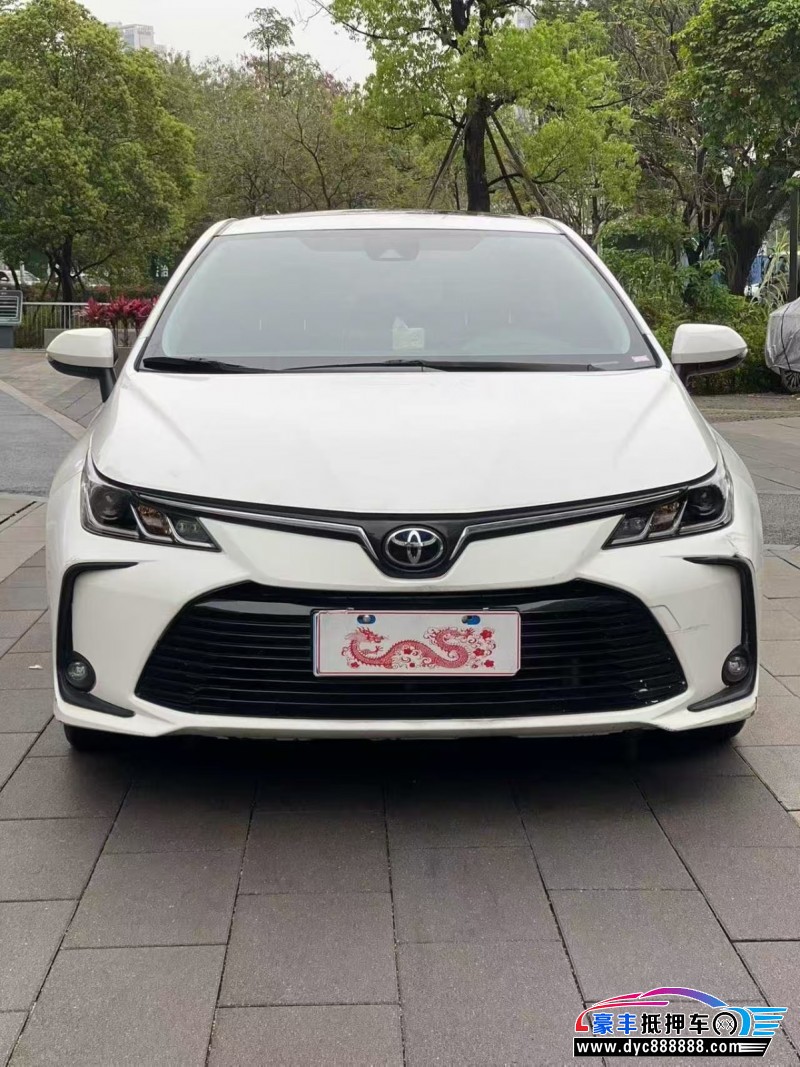 22年丰田卡罗拉轿车抵押车出售