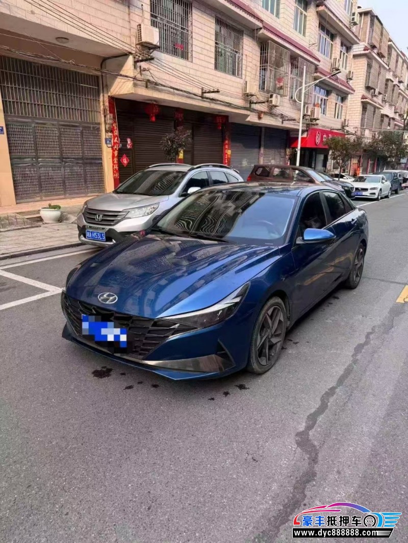 21年现代伊兰特轿车抵押车出售