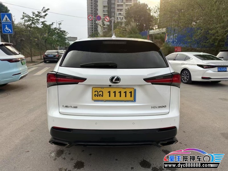 18年雷克萨斯NX轿车抵押车出售