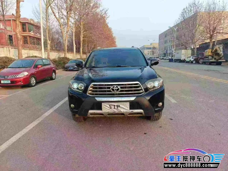 12年丰田汉兰达轿车抵押车出售