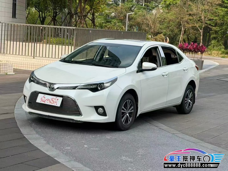 16年丰田雷凌轿车抵押车出售