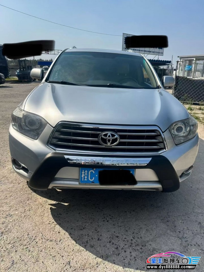 10年丰田汉兰达轿车抵押车出售