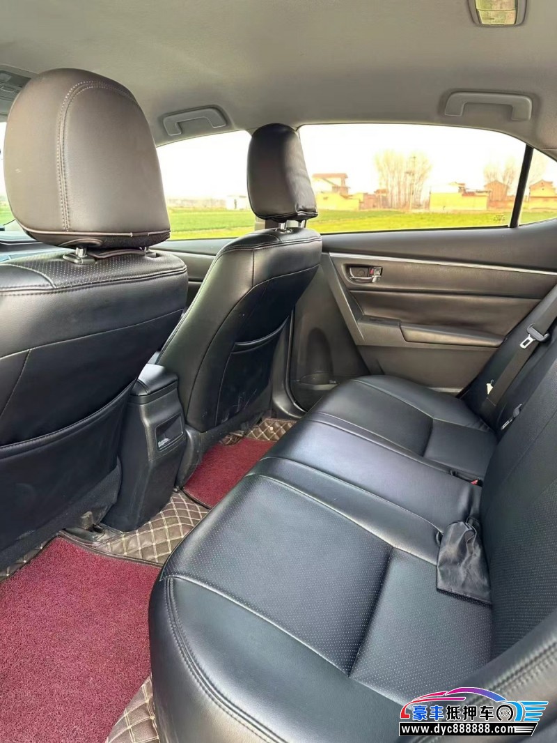 16年丰田卡罗拉轿车抵押车出售