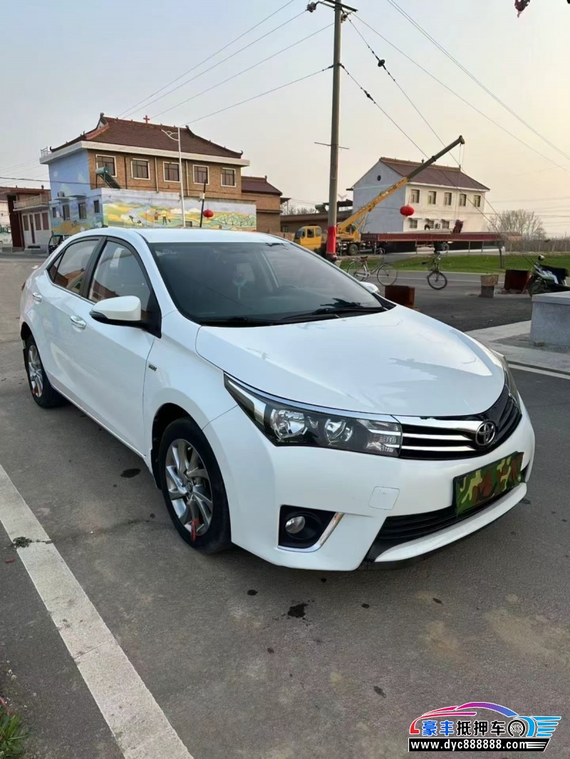 16年丰田卡罗拉轿车抵押车出售