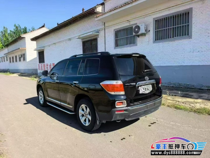 14年丰田汉兰达轿车抵押车出售