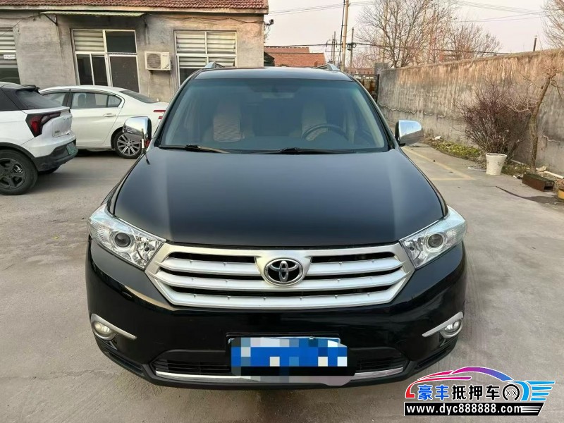 抵押车出售13年丰田汉兰达轿车