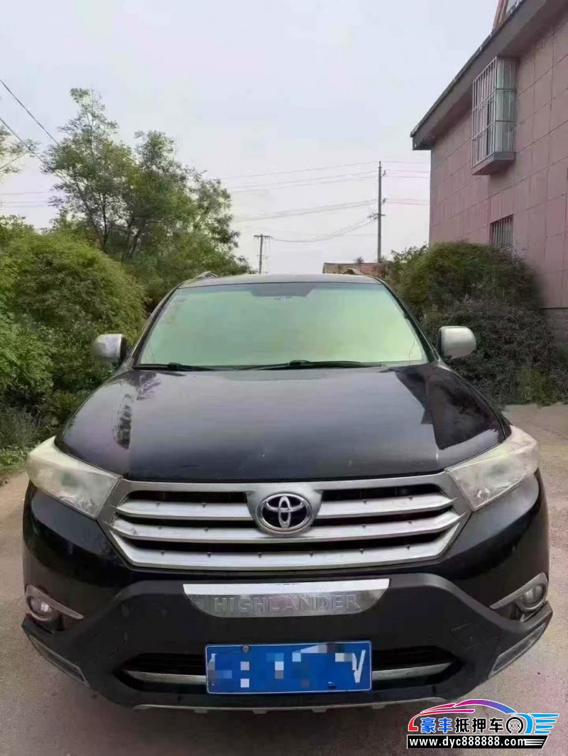 抵押车出售14年丰田汉兰达轿车