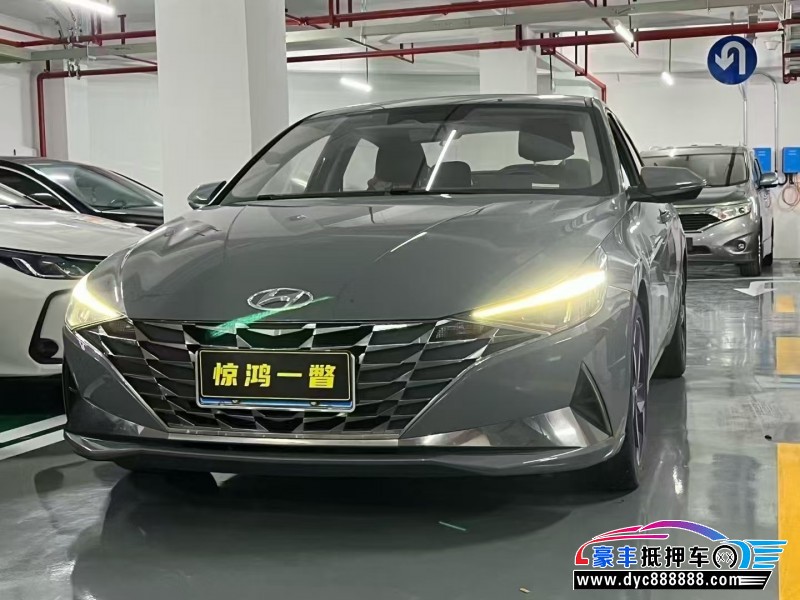 21年现代伊兰特轿车抵押车出售