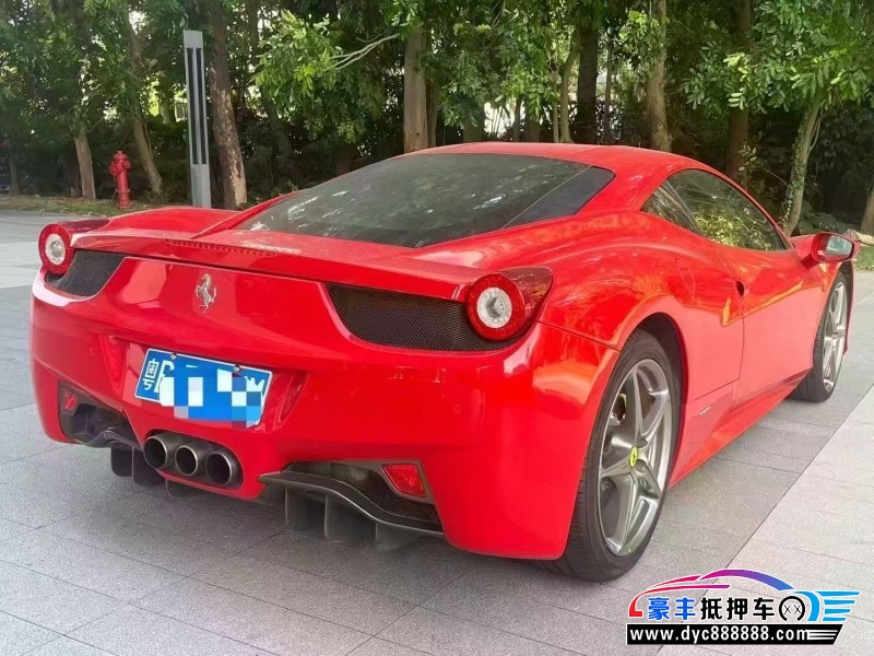 13年法拉利458轿车抵押车出售